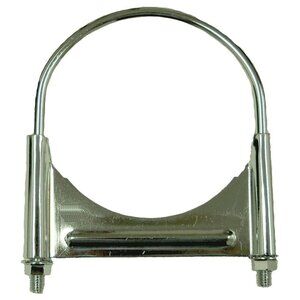 SmartParts 520300 3" Chrome Plated Round U Bolt Guillotine Exhaust Clamp